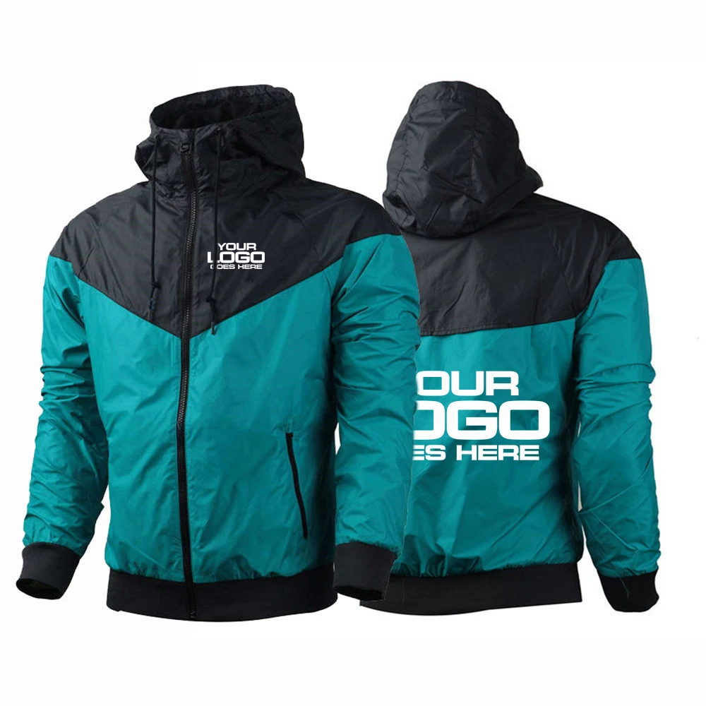 Customized Your Design Here Men's Autumn Softshell Hood Cargo Jackets Camping Hiking Climbing Hunting Fishing Hoodies