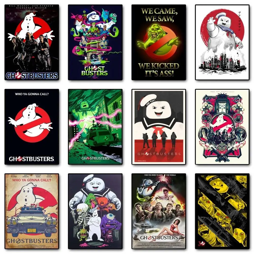 ملصق غطاء فيلم G-Ghostbusters عالي الجودة مطبوع مقاوم للماء ملصق فني جداري لشريط ديكور غرفة المعيشة هدية