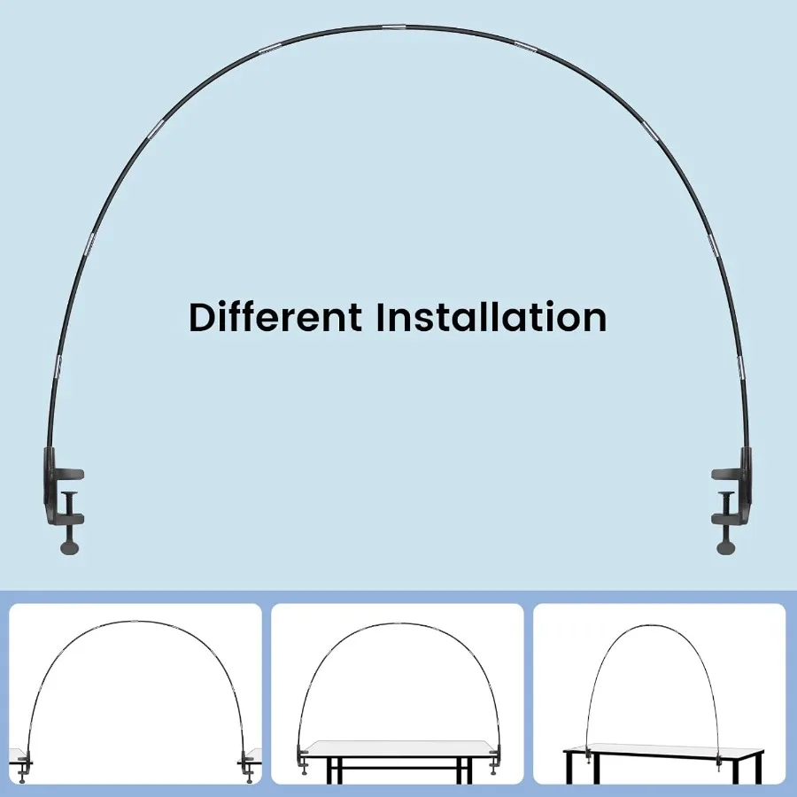 Kit de soporte de arco de globos ajustable de 13 pies, nuevo Kit de arco de globos de mesa reutilizable con Base, poste de fibra de vidrio de alta resistencia para Par DIY