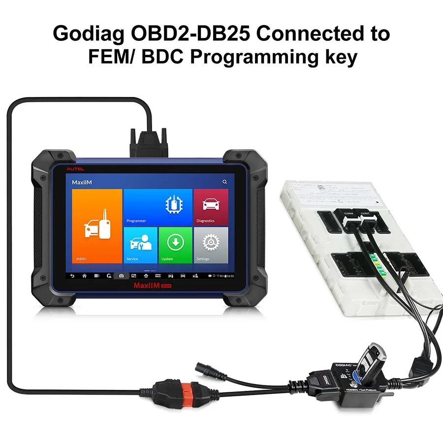 منصة اختبار GODIAG FEM BDC لبي ام دبليو ، اتصال مقاعد البدلاء ، العمل مع Lonsdor ، Autel IM608 ، VVDI2 ، CGDI ، ACDP