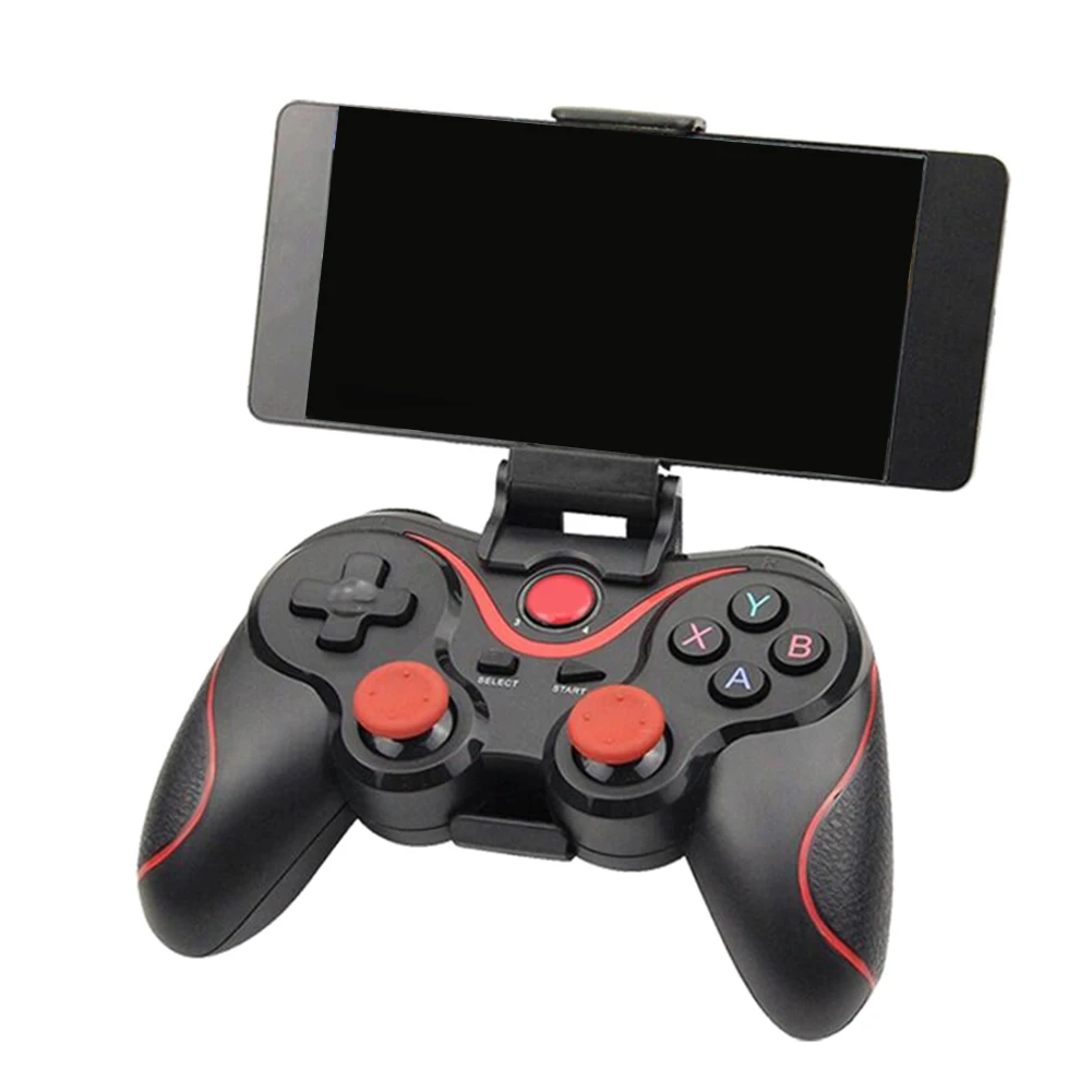 A60P Wireless Android Gamepad T3 X3 Wireless Joystick Game Controller Bluetooth BT3.0 Joystick for Mobile Phone PC TV Holder