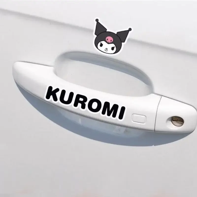 

Sanrio Car Stickers Car Film Rearview Mirror Body Fuel Tank Cap Decorative Painting Cartoon Anime Kuromi Creative Car Stickers