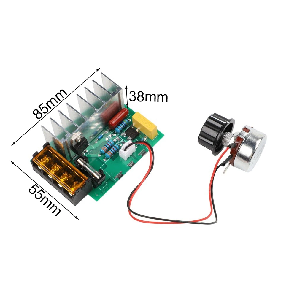 4000W AC Voltage Control Module with External Potentiometer for Resistive Applications Including Heating Wires and Lamps AC 220V