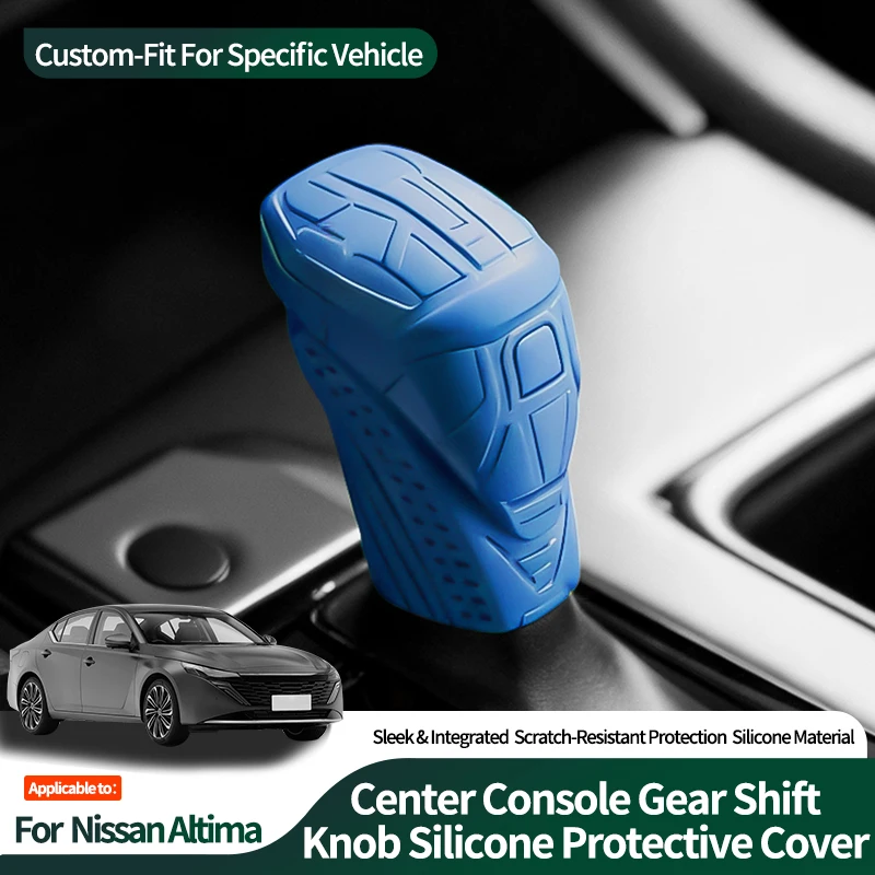 For Nissan Altima Car Silicone Gear Shift Knob Cover Anti-Slip Lever Shifter Boot Anti Scratch Automobiles Interior Accessories