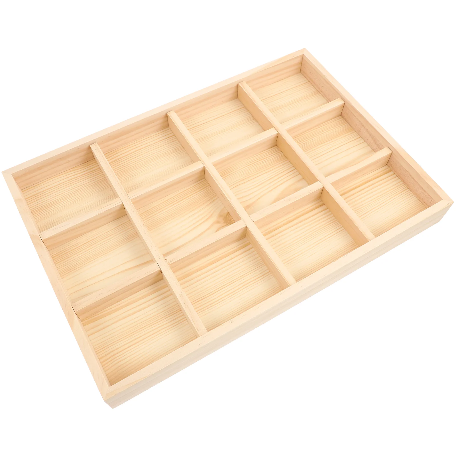 

Table Decor Jewelry Storage Plate Organizer Wood Tray Display Stand Wooden Makeup Household Dish Man Case Reliable