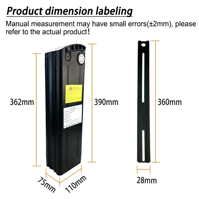 Paquete de batería de iones de litio, 36V, 30Ah, 3000mAh, para batería estilo pez plateado, con carcasa de aluminio, bloqueo antirrobo