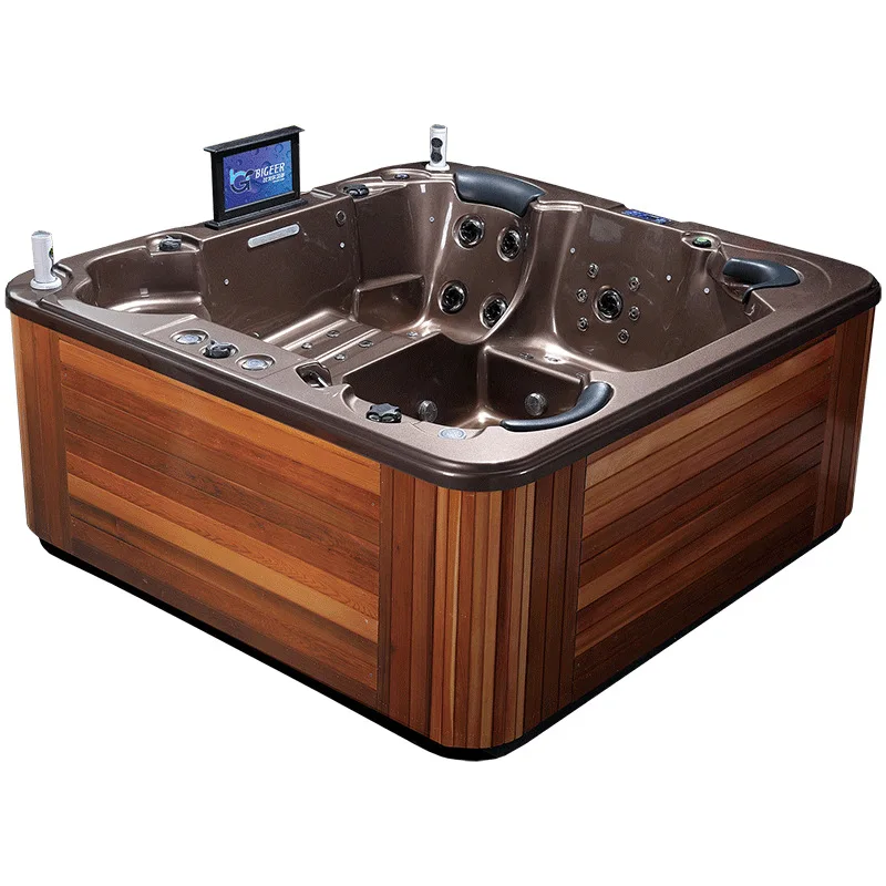 Intelligentes thermostatisches Spa-Jacuzzi-Spa-Pool, Unterhaltung für Erwachsene, Freizeit beruhigend, Jacuzzi