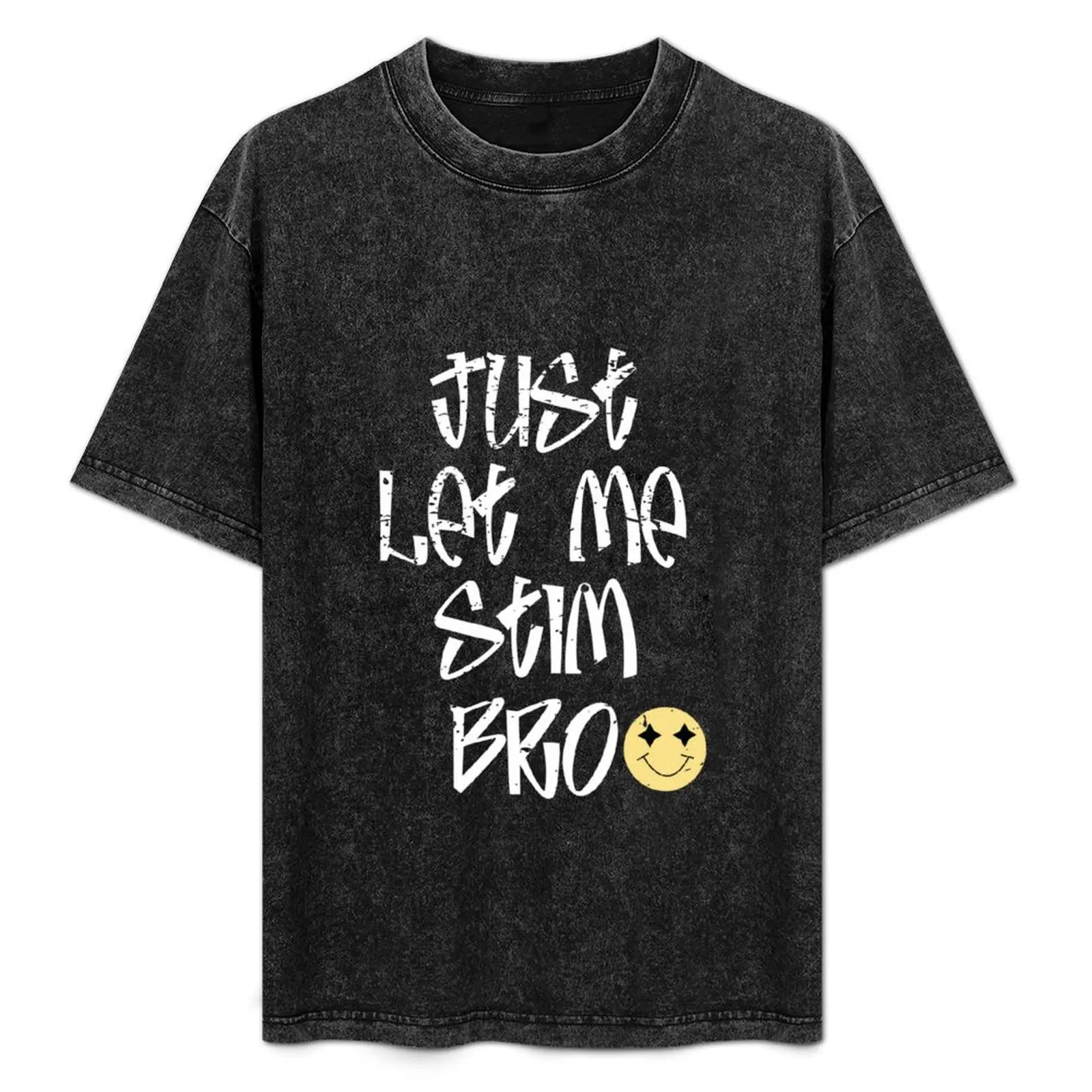 

Just Let Me Stim Bro Kids Funny Autism Awareness Month T-Shirt Plus Size Loose Short Sleeve Top