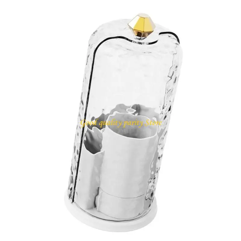 M4YA Desktop Cepillo maquillaje Organizadores cepillo maquillaje giratorio para mujer