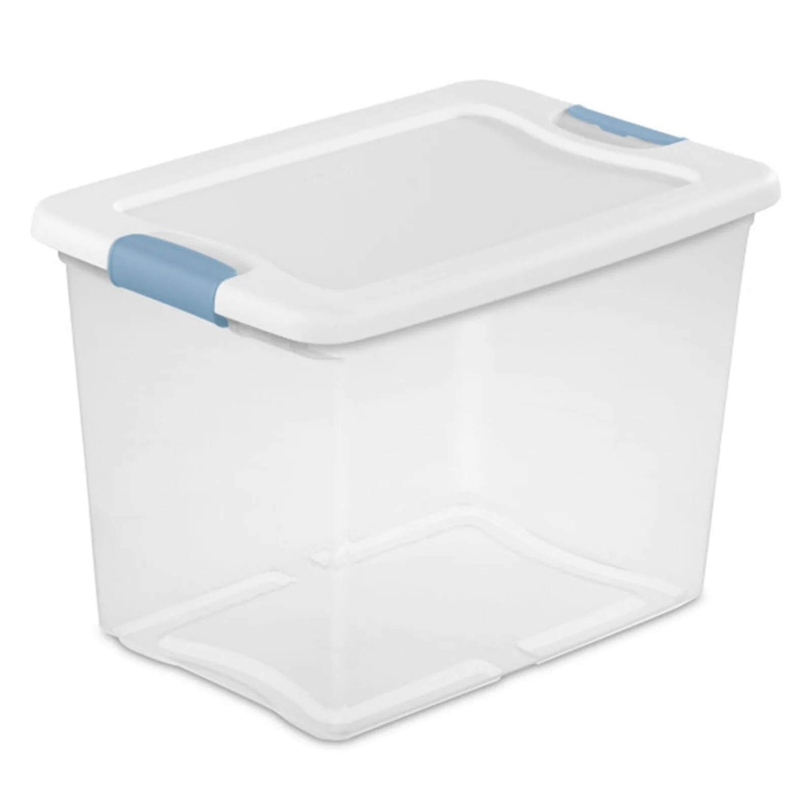 25 Quart Latching Storage Box, Stackable Bin with Latch Lid, 6 Pack United States