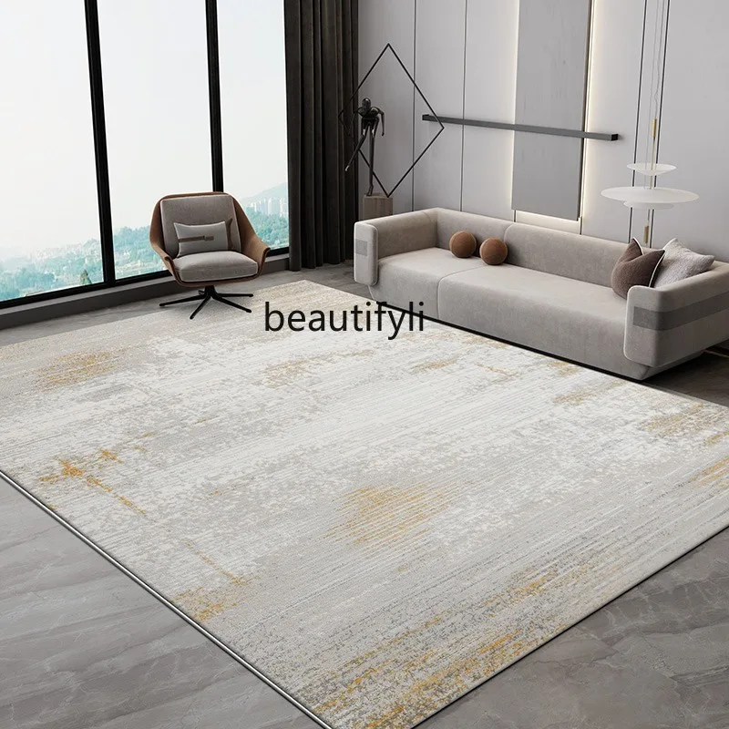 Living room minimalist coffee table blanket modern minimalist bedroom bed, home can be cut light luxury study floor mat