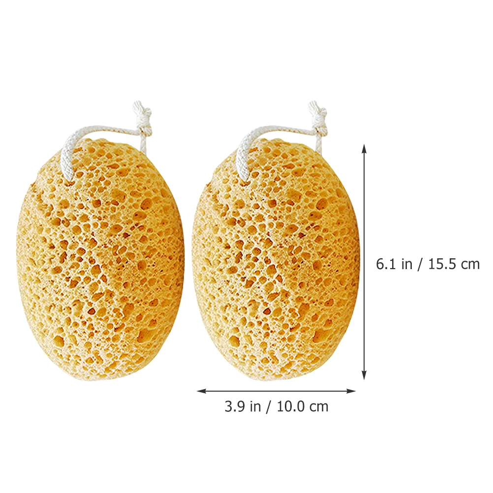 2 Pcs Baby Bath Tub Sponge Towel for Shower Kids Polyurethane Bathing Loofahs Child Scrubber