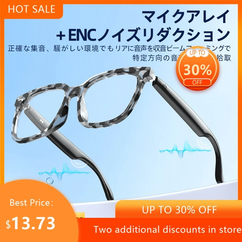 

Bone Conduction New Intelligent AI Translation Recording Music Call Noise Reduction Conference Recording Bluetooth Glasses 2026
