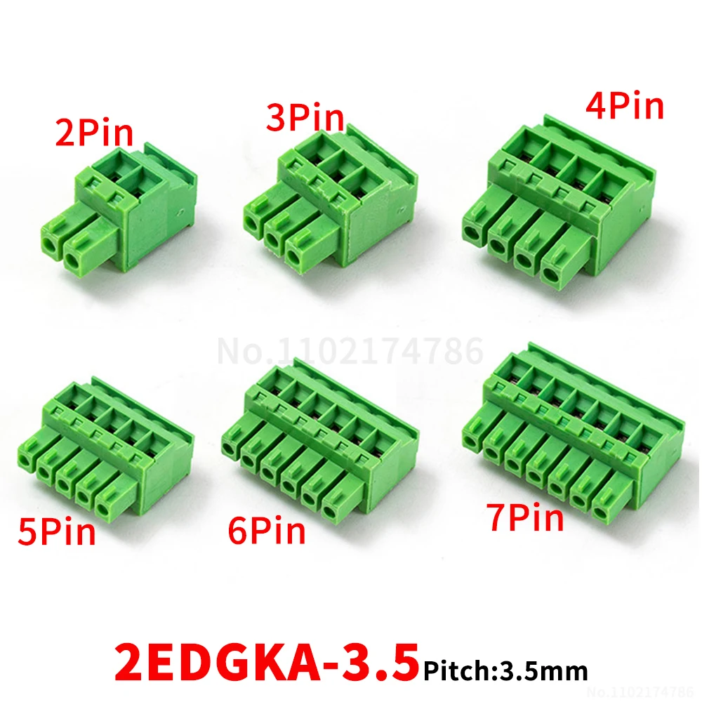 (1 шт.) 2EDGKA - 3,5-мм вставной клеммный блок с боковым подключением 2~24P KF 15edgka 3.5