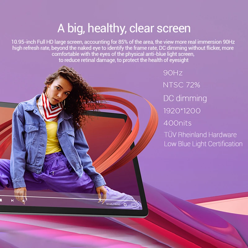 البرامج الثابتة العالمية 8GB 128GB الأصلي الجديد لينوفو منصات Zhaoyang Tab K10 M11 10.95 '90 هرتز MTK Wifi /LTE Helio G88 أقراص 7040mAh