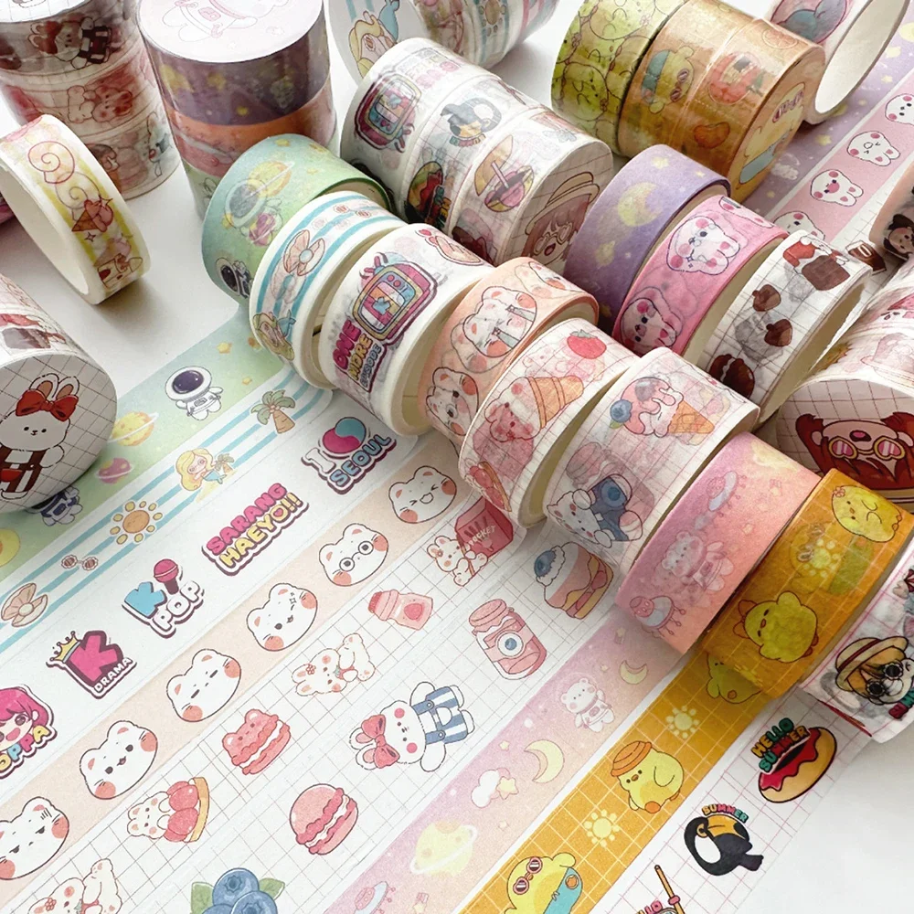 

3 Rolls/Set Cartoon Washi Tape DIY Scrapbook Handbook Decoration Material Stickers Stationery