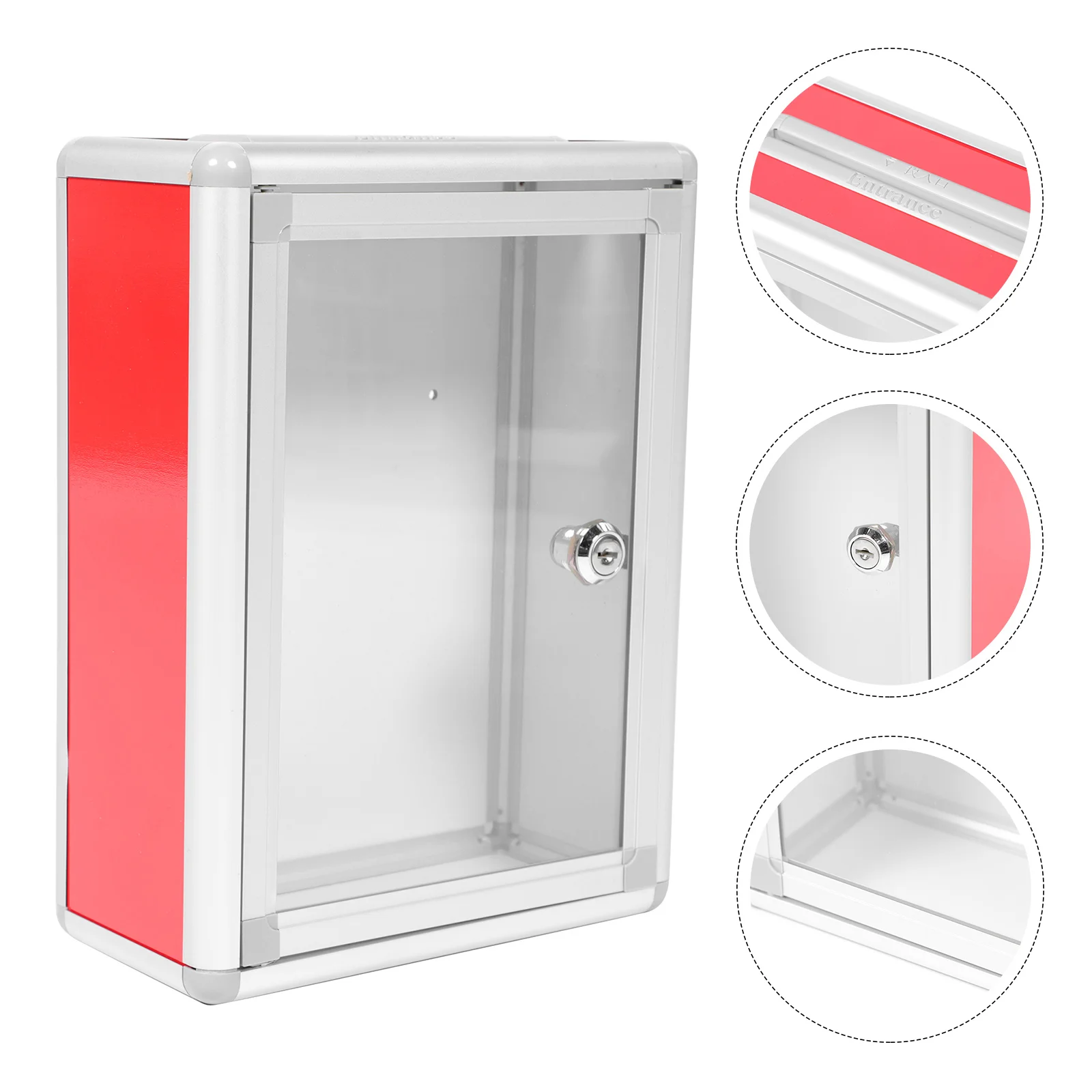 

Mailbox Clear Mailboxes for outside Vertical Wall Mounted Magazines Newspaper Case Wall-mounted Letter Alloy