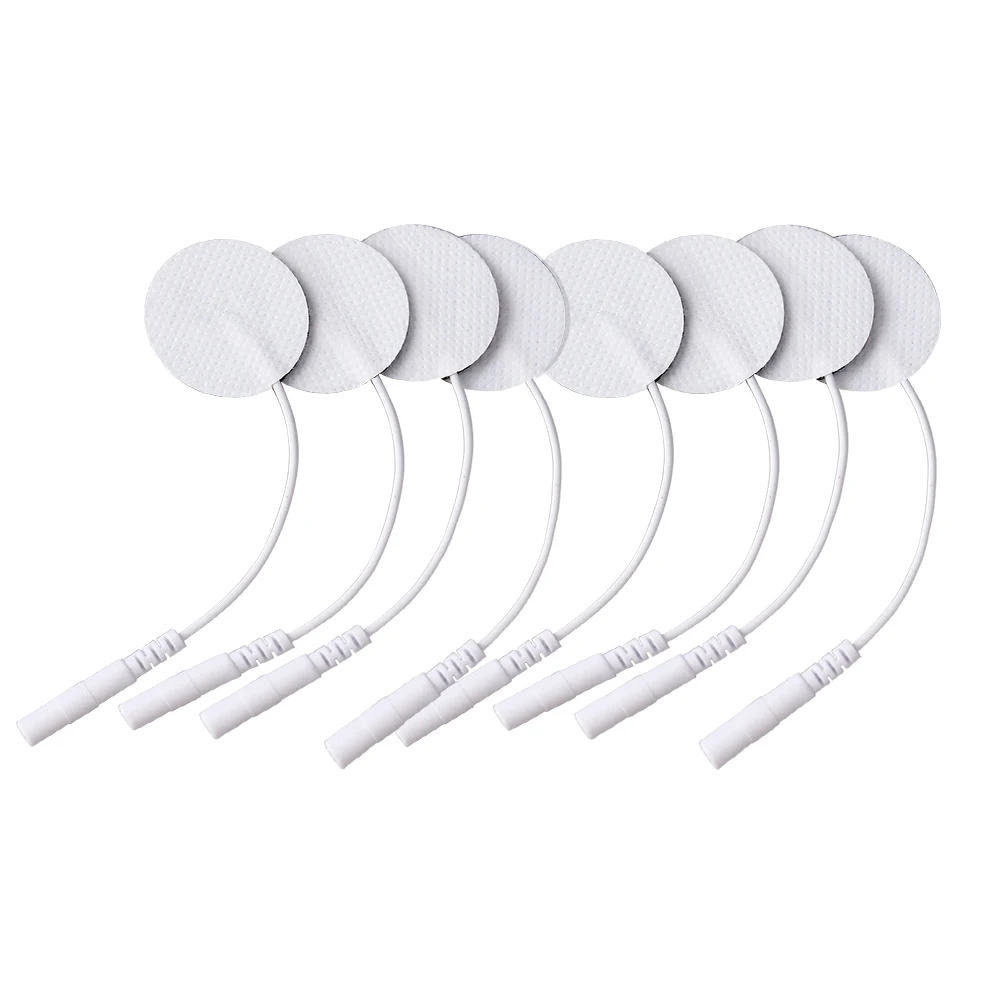 10/20Pcs Round Electrode Pads Full Body Reusable Electrodes Parches Self Adhesive Tens Massage Sticker for EMS Muscle Stimulator