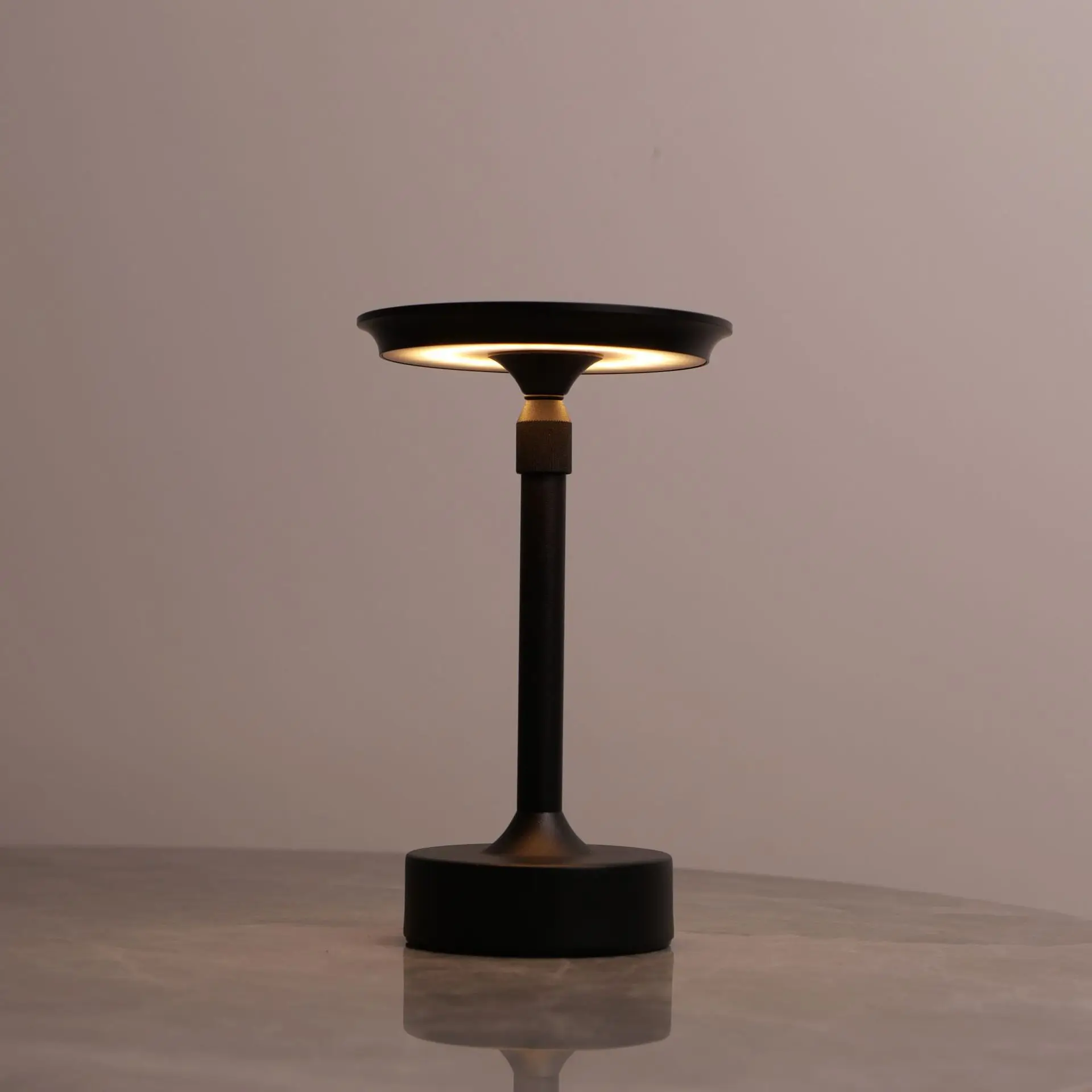 Aluminum Alloy Rechargeable Touch Table Lamp Telescopic Decorative Lamp LED Night Light Infinite Dimming Atmosphere Bedside Lamp