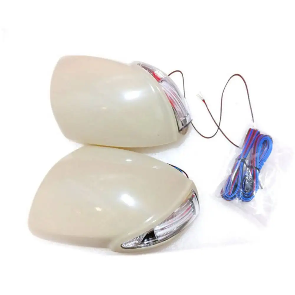 Car Rear-view Mirror Lights With Cover for Mazda Demio (M2) / Atenza (M6) / Axela (M3), 6000K LED DRL + Yellow Turn Signals