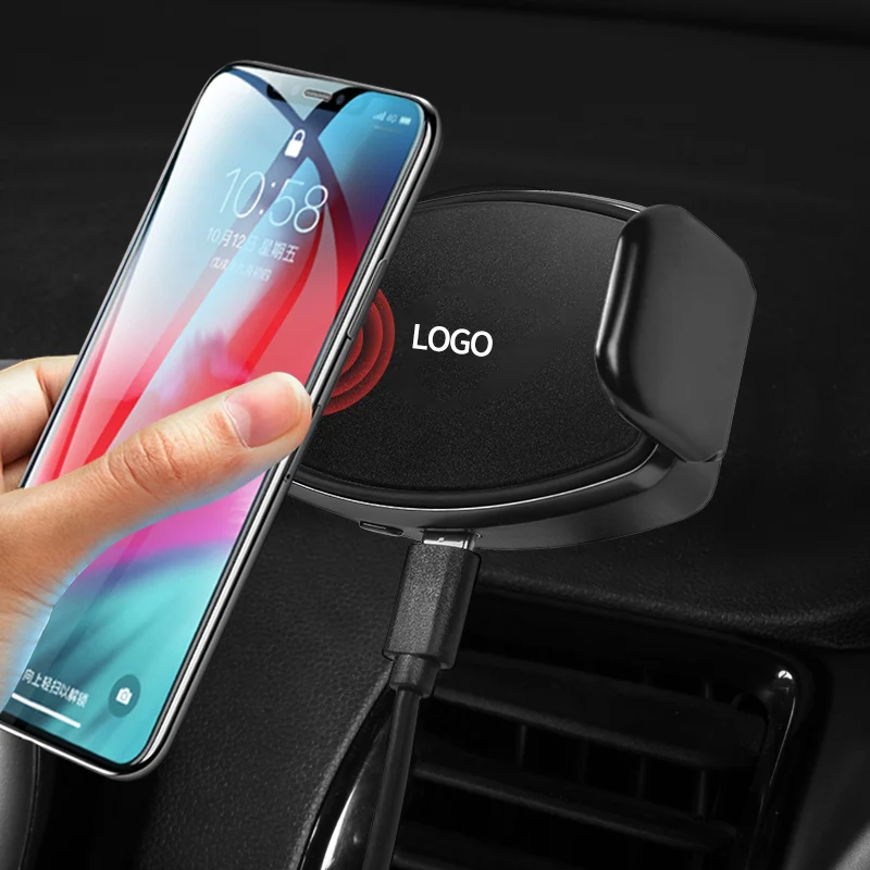 15W Wireless Charger Car Holder For Phone Dashboard Mount GPS Support Mobile Cell Stand Infrared Fast Charging For MINI COOPER