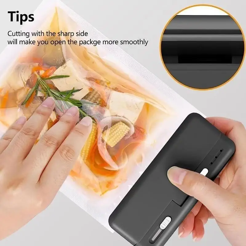 Practical Bag Sealing Machine Efficient Vacuum Sealing Device ABS Texture Powerful Suction Automatic Vacuum Sealer 