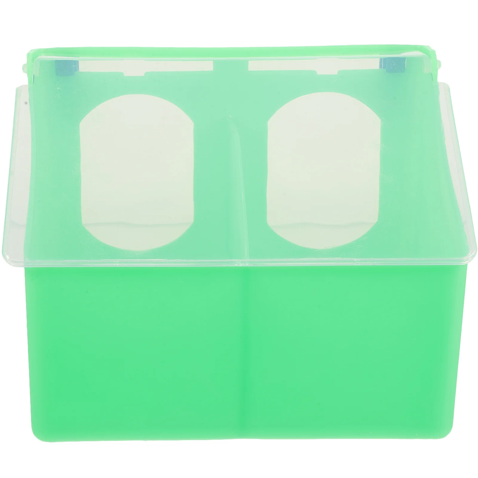 

Hamster Food Bowl Pigeon Feed Box Water Dispenser Bird Feeder Parakeet for Cage Plastic