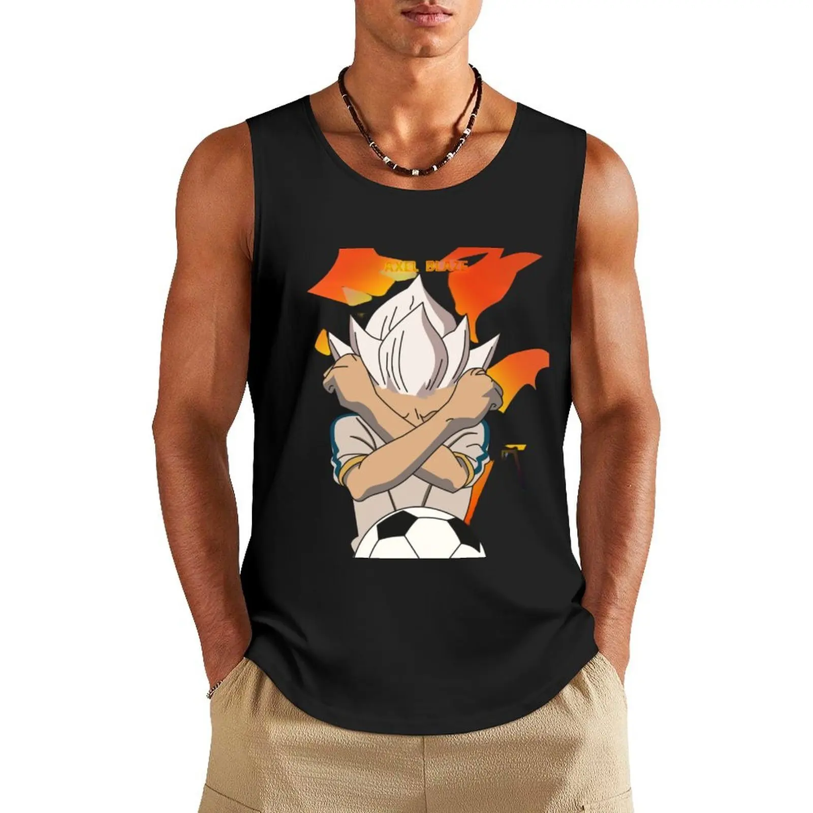 

INAZUMA ELEVEN Tank Top Man clothes for gym Gym T-shirts for men Men's cotton t-shirt