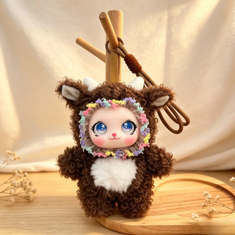 Cute Plush Keychain Vinyl Doll Backpack Pendant - Sweet Gift Children's Favorite Soft Toy for Kids