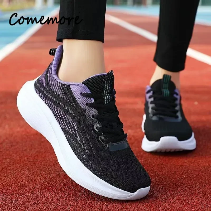 Spring New Ultra-light Running Shoes Sports Women's Shoes Mesh Non-slip Breathable Soft-soled Lightweight Casual Shoes