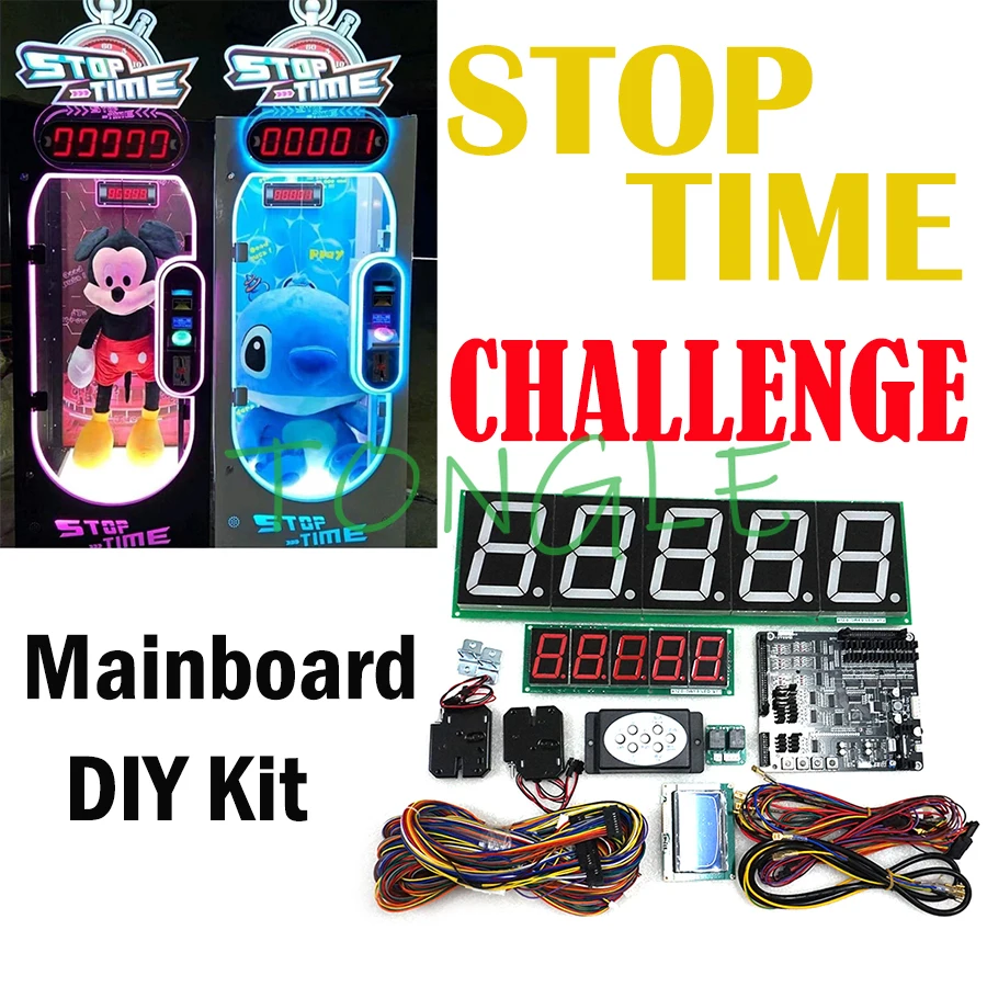 

Arcade Game Stop Time Challenge 10 Second Motherboard DIY Kit for Physical Store Traffic Attraction Warm-up Promotion Machine