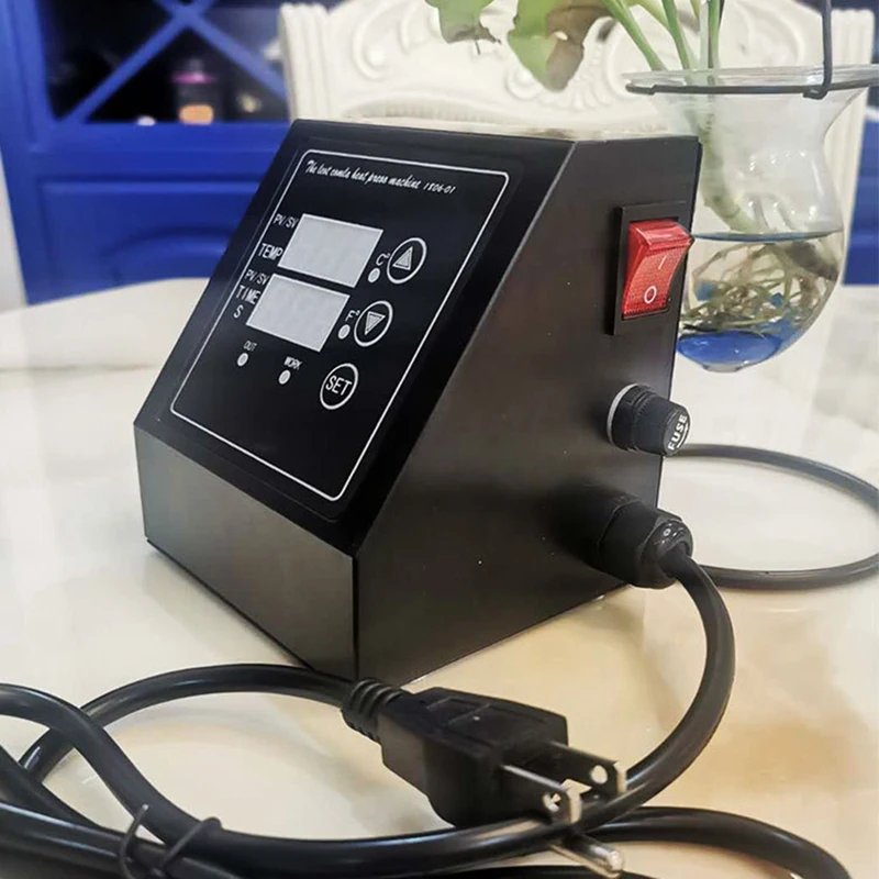 Controlador LED de caja Digital de un solo orificio para máquina de calor tipo K de 12X15 pulgadas, enchufe estadounidense