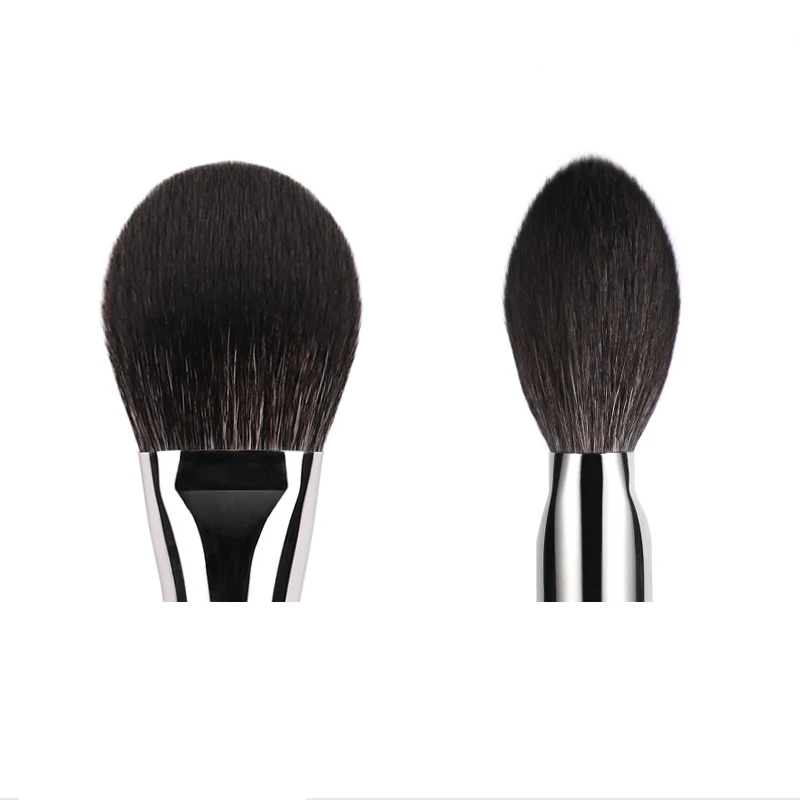 CHICHODO Makeup Brush-Luxury Ebony Handle Natural Hair 41Pcs Brushes Series-001Sliver Fox+Goat Hair Powder Brush Makeup Tools