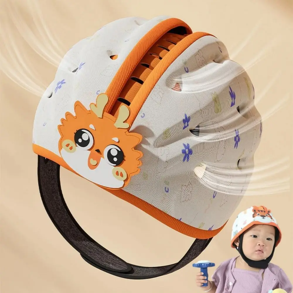 

Breathable Baby Safety Hat Adjustable Lightweight Toddler Safety Helmet 360-Degree Protection Comfortable To Wear