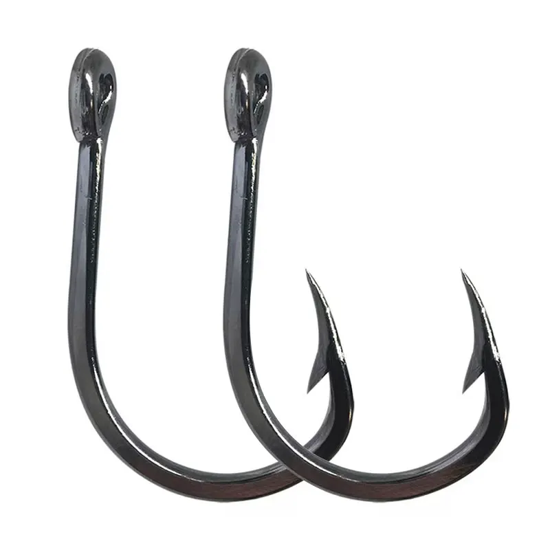 

AS 10PCS Jigs Hooks Barbed fishing Hooks 5X Strong Strength Assist Lure Fishing Slow Fast Jigging Carbon Barbed Hook Tackle