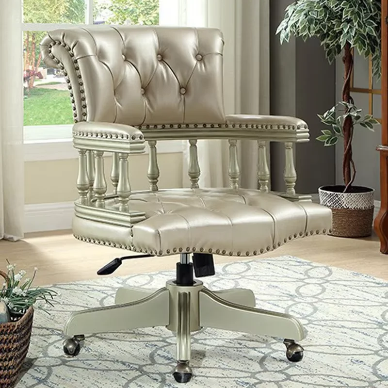 Europe Rotating Office Chair Support Wheels Executive Designer Recliner Chair Fancy Modern Chaise De Bureaux Office Furniture