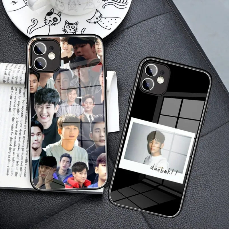 Handsome Actor K-Kim Soo Hyun Phone Case Tempered Glass FOR IPhone 14 13 11 12 Pro 8 7 Plus X 13 Pro MAX XR XS MINI Covers