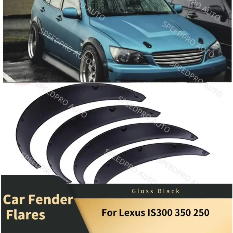 Car Fender Flares For L-exus IS300 350 250 Extra Wide Body kit Low Wheel Arches Splash Protector Guards Mudflaps