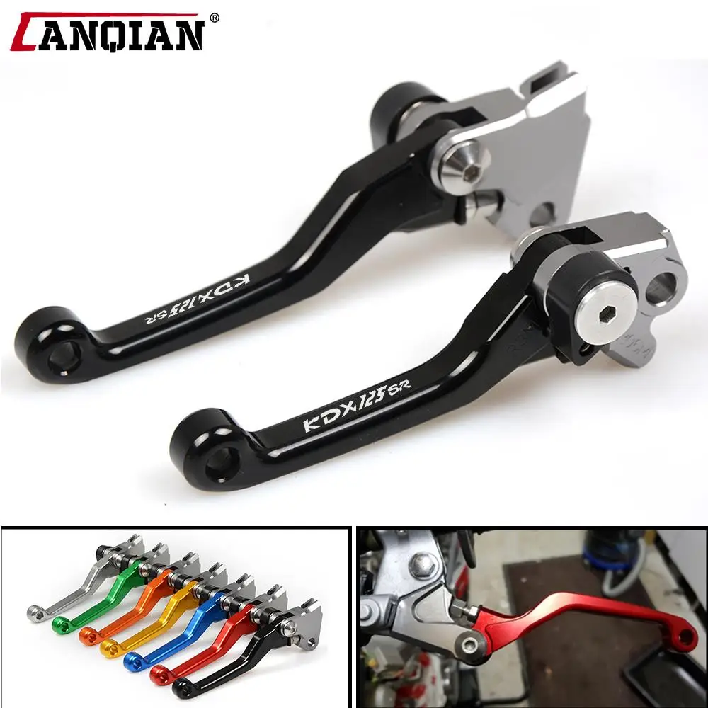 Motorcycle Motocross dirt bike CNC Pivot Brake Clutch Levers For Kawasaki KDX125SR KDX 125SR 1990-1999 1991 1992 1993 1994 1995