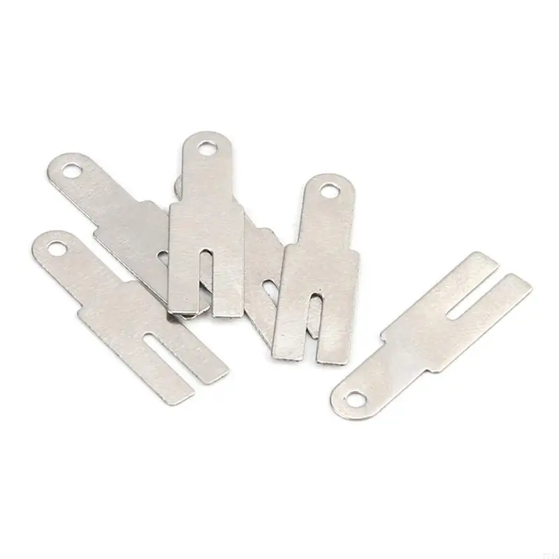 77JA 20x5.7x0.2mm 100 mảnh Y-Type Niken Dây đeo dây đeo bằng thép cho máy hàn Hàn Pin