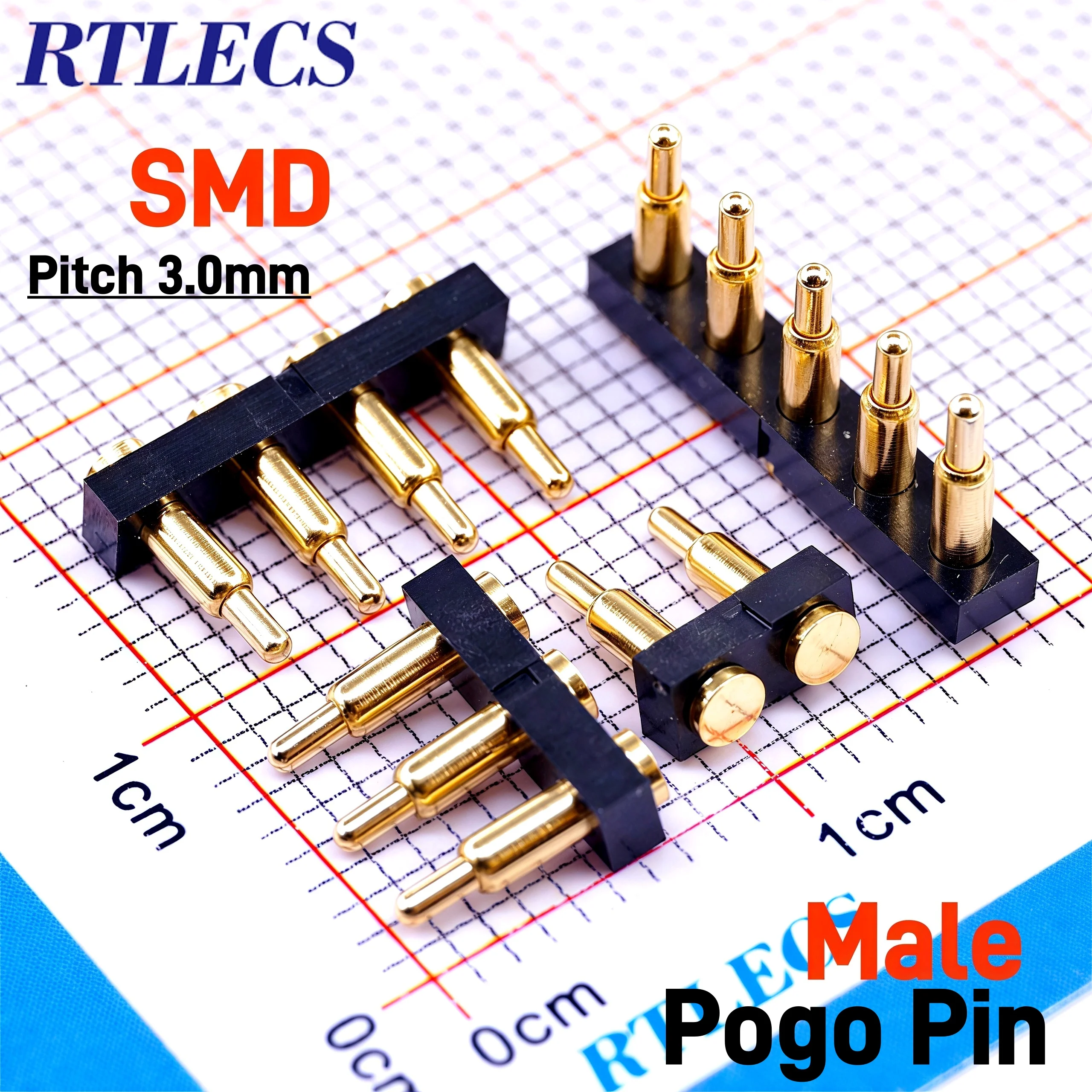 5 Stück Pogo-Pin-Stecker, 3,0 mm Rastermaß, Batteriefeder, Lastkontakt, DIP, SMD, PCB, 4, 5, 6, 7, 8, 9, 10, 11, 12, 14, 18, 20,5 mm Testfeder-Sonde – Detail 5