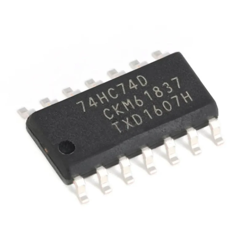 10PCS 74HC74D Steady state trigger 74HC74 patch SOP14  Plastic protective casing