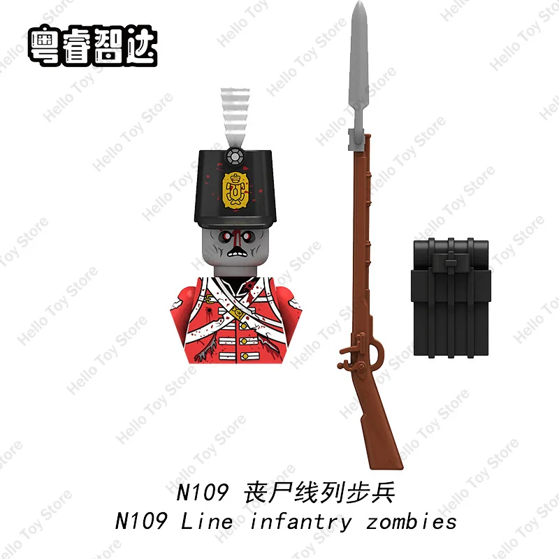 2024 City Halloween Zombie Series Walking Deads Ghost Mini Action Figure Building Blocks Soldiers MOC Bricks Kid DIY Gifts Toys