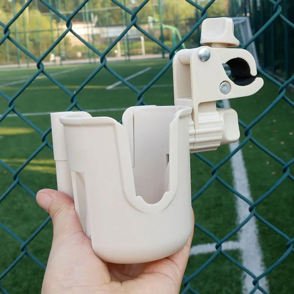 1 pièces support de verre de poussette universel avec support pour téléphone porte-bouteille réglable 360 degrés 2-en-1 porte-gobelet de boisson