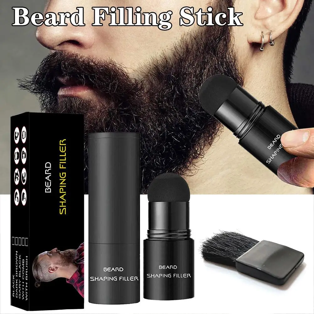 Beard Filling Stick Beard Filling Powder Stamp Waterproof Hair Beard Car Repair Enhancer Mustache Mustache Shaping Men Stam D3H9