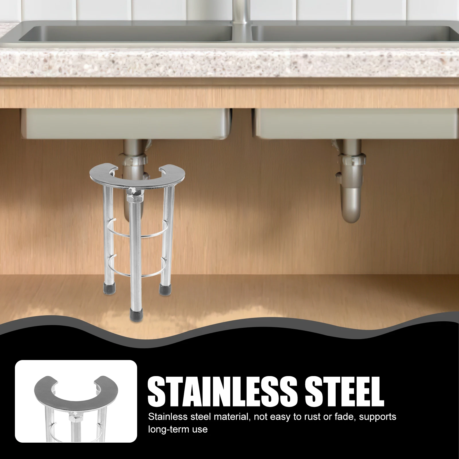 Staffa per lavabo in acciaio inossidabile Supporto per lavello da cucina sottopiano Supporti per staffe da bagno