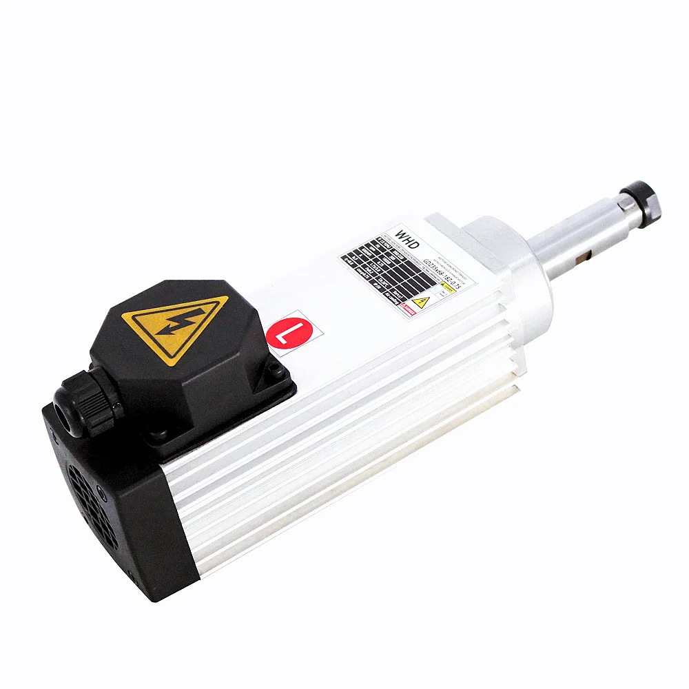 0.75KW AC220V CNC Wood Router Engraving Spindle Motor 18000rpm High Speed Wood Edge Banding Machine Air Cooled Spindle Motor