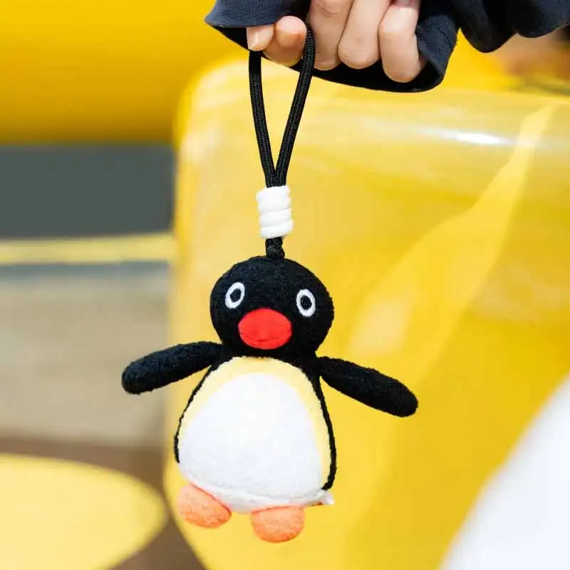 Pingu dos desenhos animados série de personagens animados brinquedos na moda bonito pelúcia animal boneca mochila pingente decoração periférica surpresa presentes