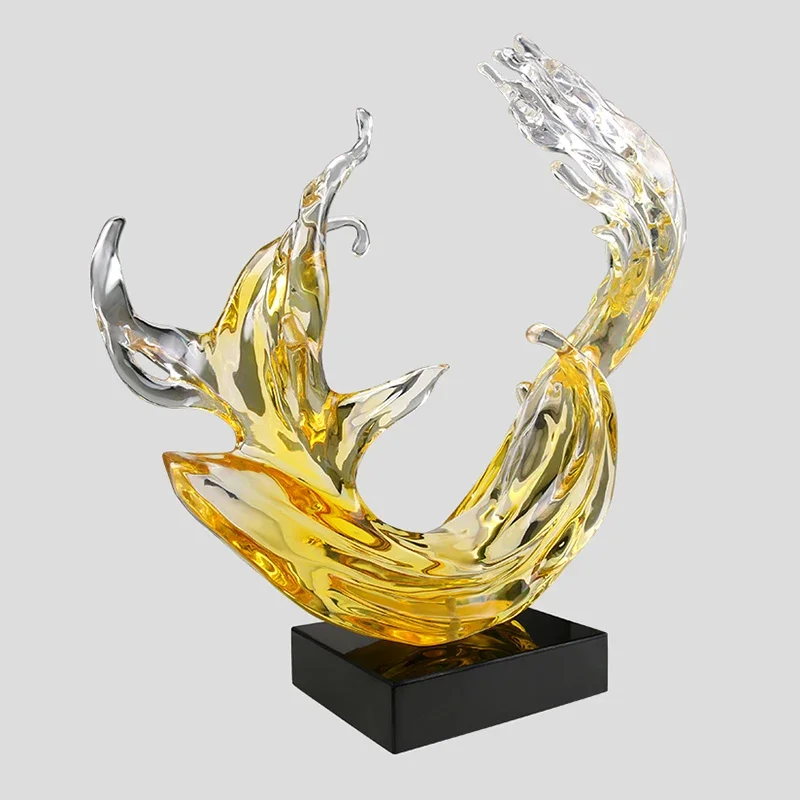 l*-Large Abstract Sculpture, Room Decor, Handicraft Decoration, Porch Office Artwork Statue, Creative Resin Crafts, Nordic Gifts