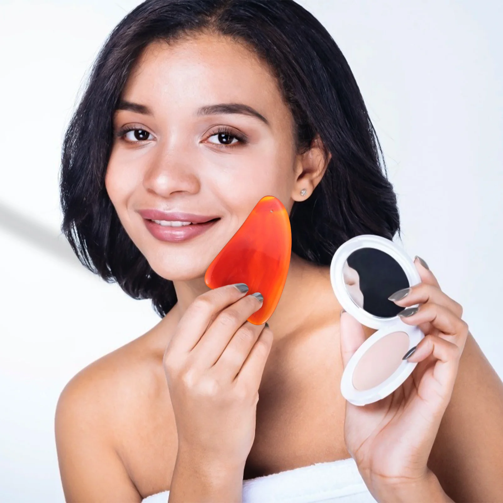 

Agate Scraping Board Dark Red Natural Massage Tool Traditional Chinese Therapy Pain Relief Facial Guasha Stick Beauty Skin Care